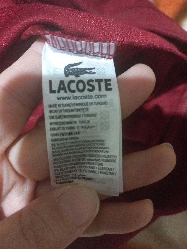 Lacoste Erkek bordoBaskılı Uzun Kollu sweat - Görsel 4