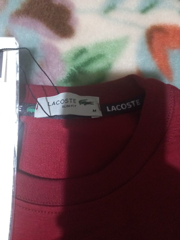 Lacoste Erkek bordoBaskılı Uzun Kollu sweat - Görsel 3