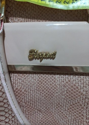 Pudra Yılan Desenli Deri Kadın Çanta - Görsel 8