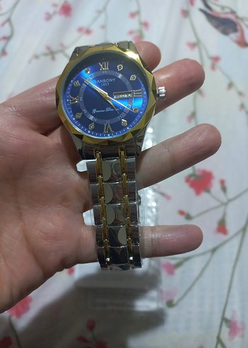 Altın Renkli Erkek Kol Saati - Görsel 2