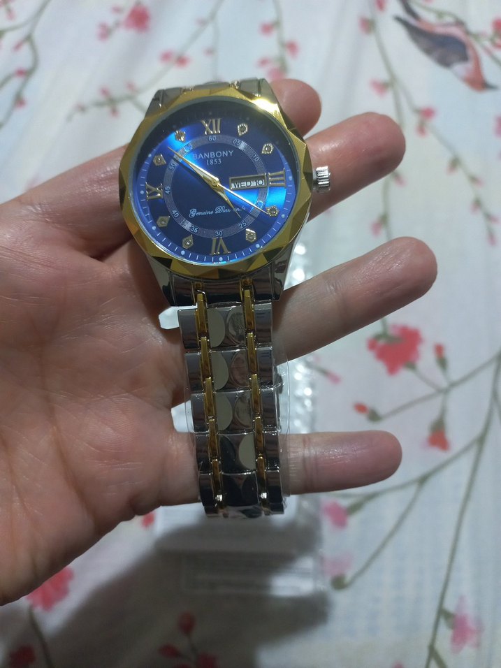 Altın Renkli Erkek Kol Saati - Görsel 2