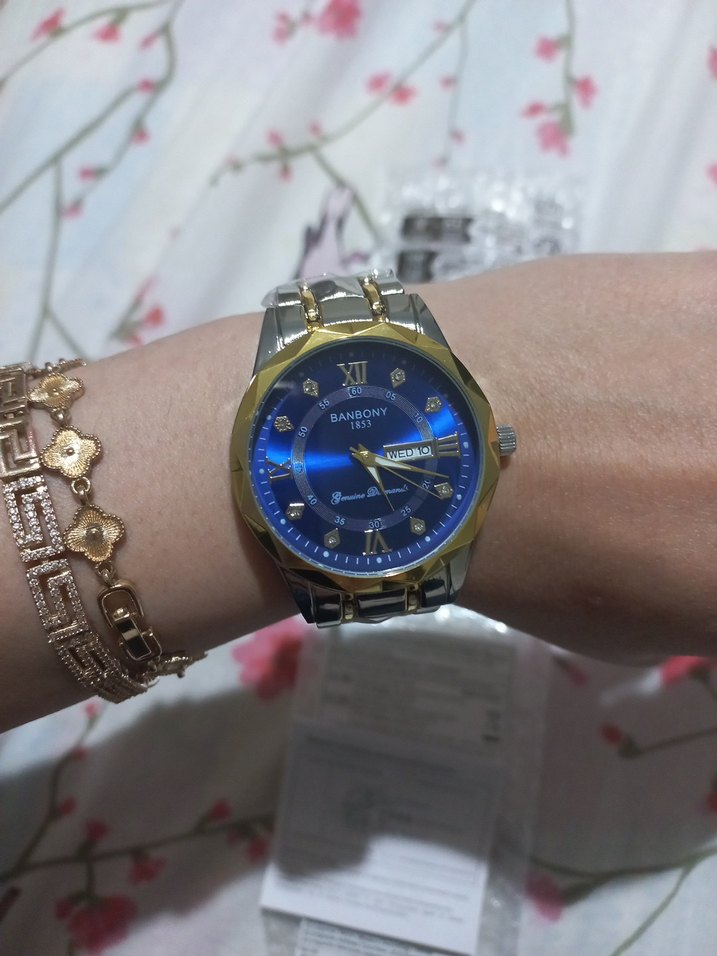 Altın Renkli Erkek Kol Saati - Görsel 4