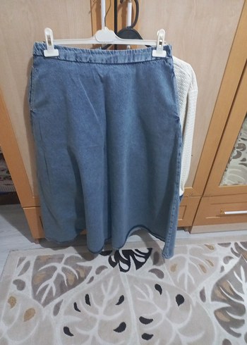 Denim tuvit karışık Kadın Ceket etek takim - Görsel 7