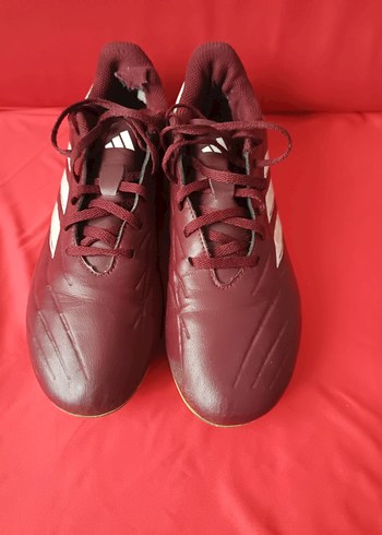 Adidas Bordo Bağcıklı Erkek Futbol Kramponu