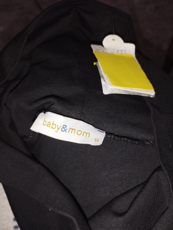 Siyah Midi Hamile Taytı - Görsel 5