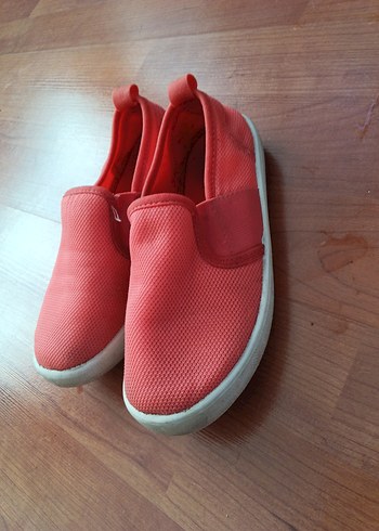 H&M Kız Çocuk Kırmızı Cırt Cırtlı Spor Ayakkabı
