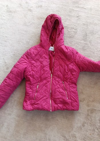 Bershka bershka b Pembe Fermuarlı Kapüşonlu Kadın Ceket