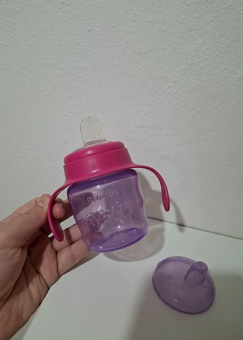 Philips Avent Eğitici Damlatmaz Bardak Mor - Görsel 5