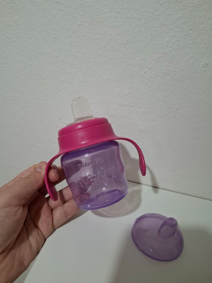 Philips Avent Eğitici Damlatmaz Bardak Mor - Görsel 5