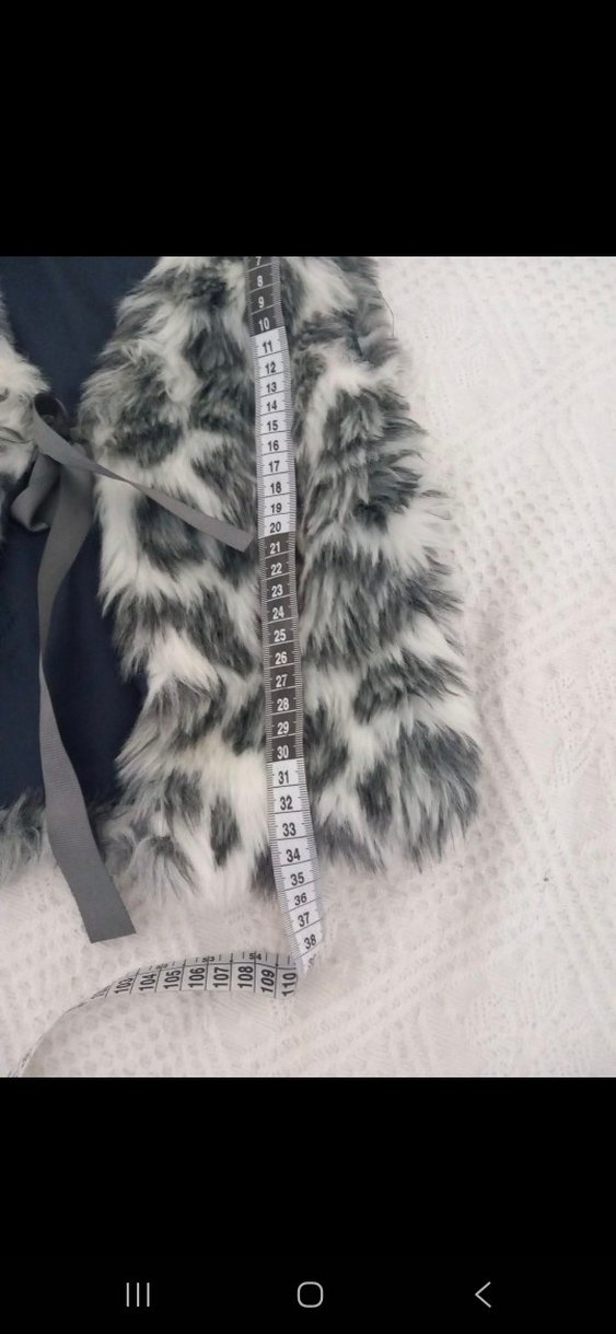 Leopar Desenli Kürk Detaylı Bebek Yelek - Görsel 4