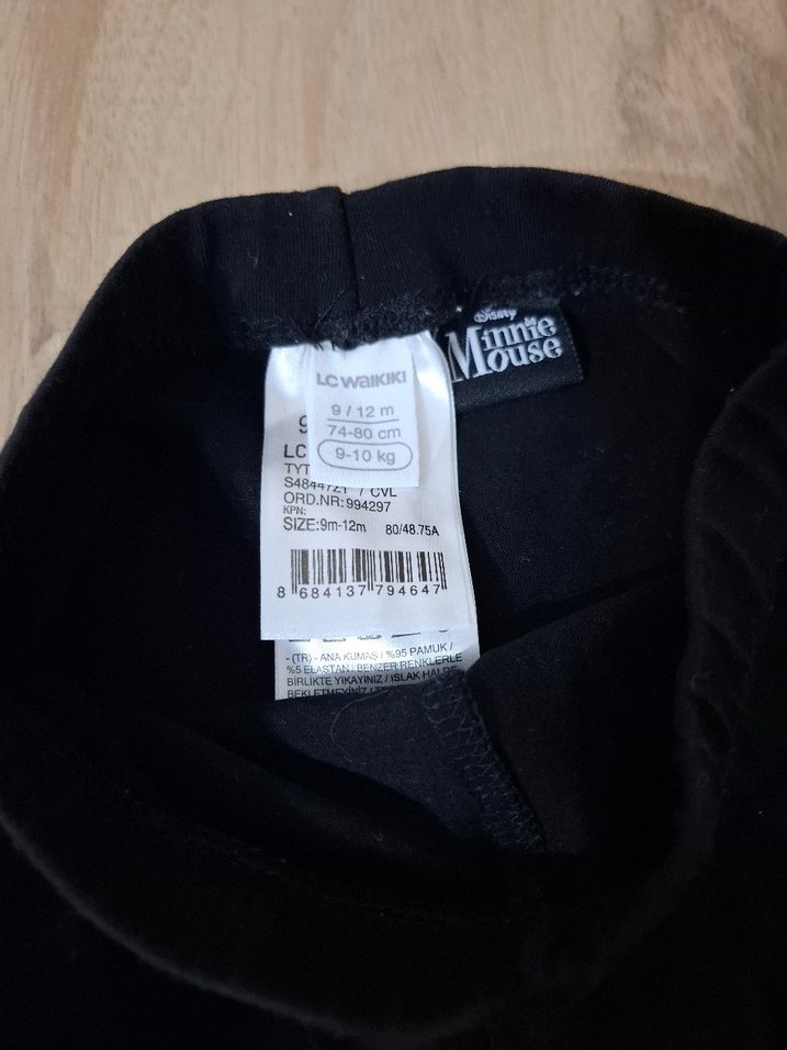 Kız Çocuk Siyah Minnie Mouse Tayt - Görsel 4