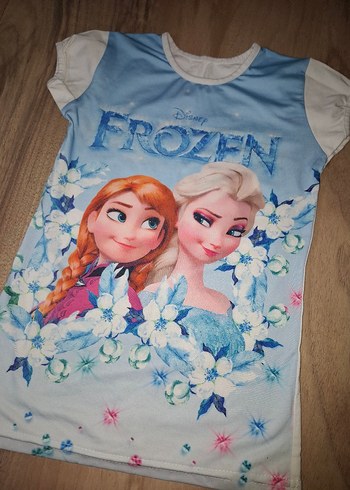 Kız Çocuk Beyaz Baskılı Kısa Kollu Tişört - Görsel 2