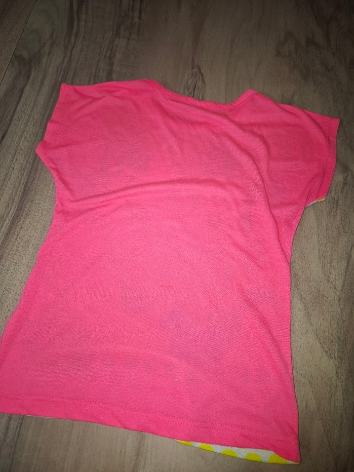 Renkli Mickey Baskılı Tişört - Görsel 4