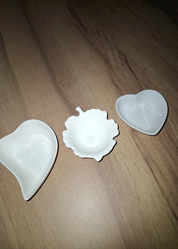 Porselen 3 lü mini ikramlık - Görsel 2