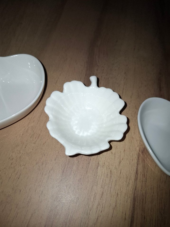 Porselen 3 lü mini ikramlık - Görsel 4