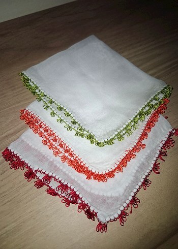 El yapımı iğne oyası Bebek mendili - Görsel 2