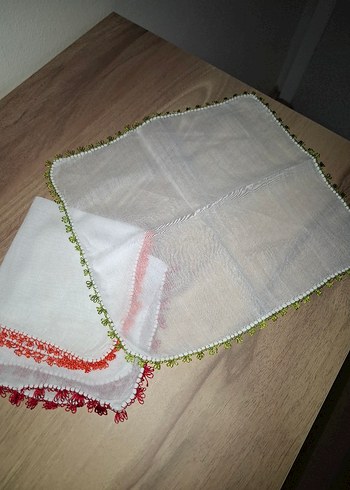 El yapımı iğne oyası Bebek mendili - Görsel 5