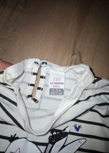 Kız Çocuk Çizgili Uzun Kollu Tişört - Görsel 4