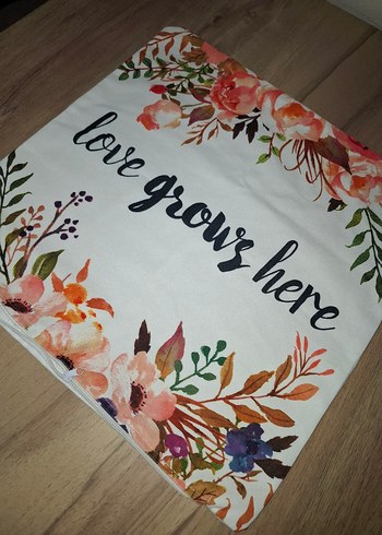 Çiçek Desenli Bohem Çok Renkli Kırlent Kılıfı - Görsel 6