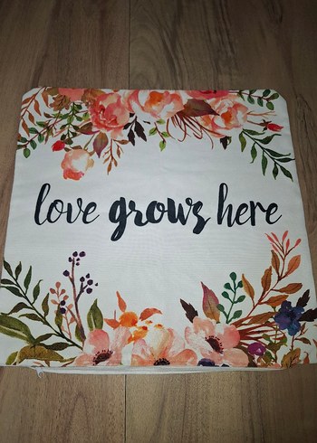 Çiçek Desenli Bohem Çok Renkli Kırlent Kılıfı - Görsel 2