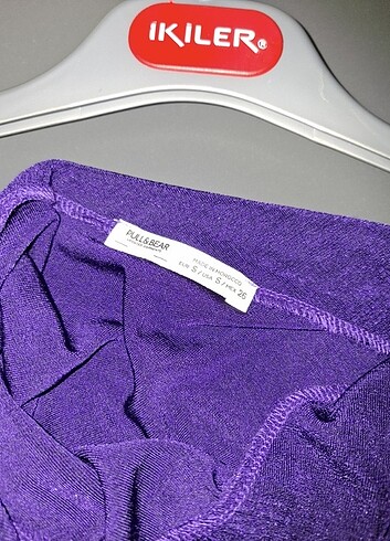 s Beden mor Renk Pull&bear elbise