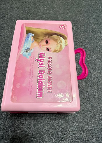 Beden Pembe barbie Bebek dolabı ve Aksesuar Seti sıfır gibi
