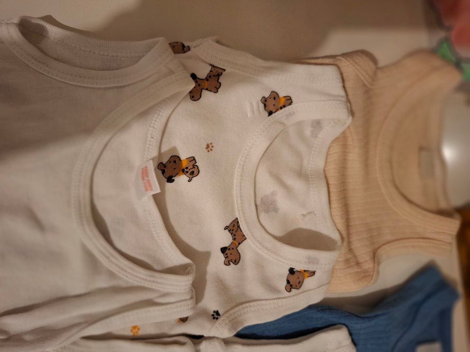 Erkek Bebek Kolsuz Pamuklu Body - Görsel 3