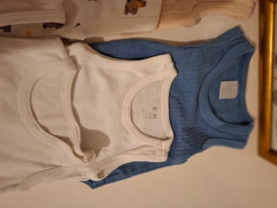 Erkek Bebek Kolsuz Pamuklu Body - Görsel 2