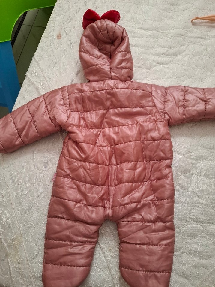 Pembe Nakışlı Bebek Tulumu - Görsel 2