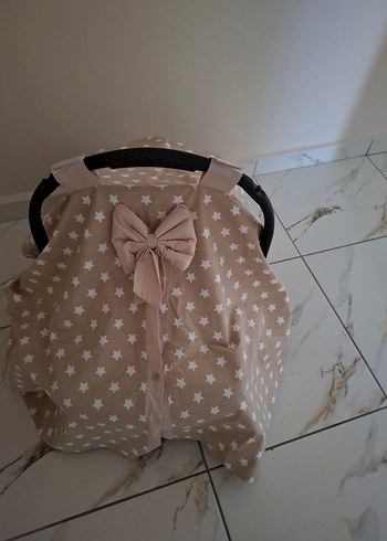 Diğer Bej Bebek Puseti Örtüsü Fiyonk Detaylı