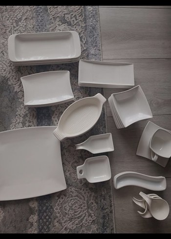 Beyaz Yemek Takımı Seti - Görsel 5