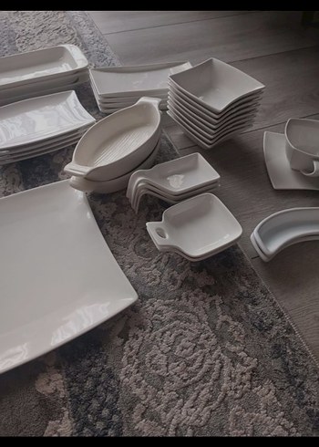 Beyaz Yemek Takımı Seti - Görsel 4