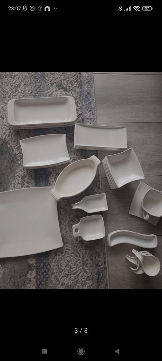 Beyaz Yemek Takımı Seti - Görsel 5