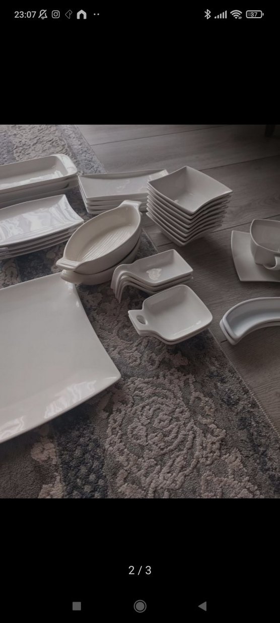 Beyaz Yemek Takımı Seti - Görsel 4