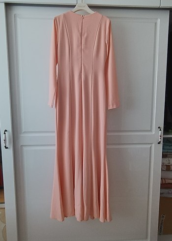 Diger Kadın Pembe Uzun Kollu Uzun Elbise - Görsel 2
