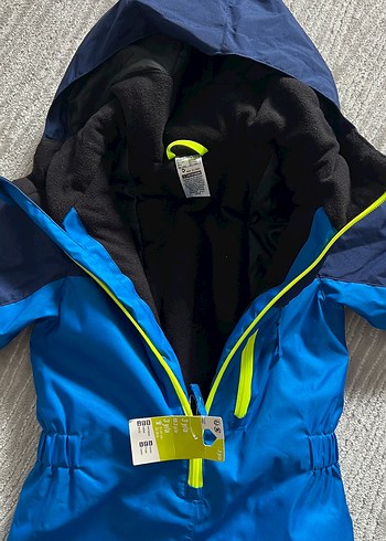 Erkek Bebek Mavi Fermuarlı Kayak Tulumu - Görsel 2