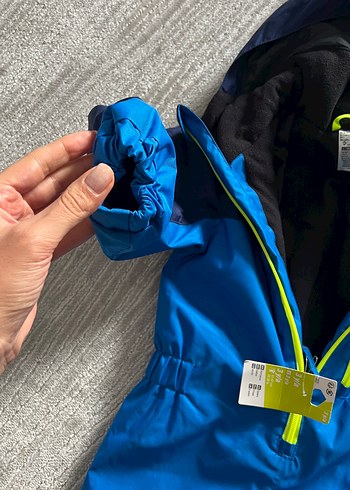 Erkek Bebek Mavi Fermuarlı Kayak Tulumu - Görsel 3