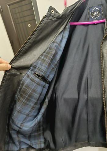 Siyah Erkek Deri Biker Ceket - Görsel 5