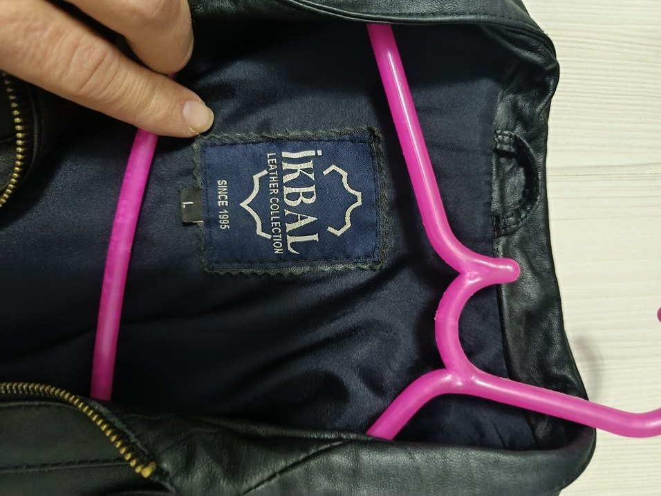 Siyah Erkek Deri Biker Ceket - Görsel 2