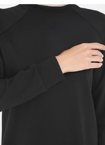 xl Beden siyah Renk Uzun Sweatshirt 