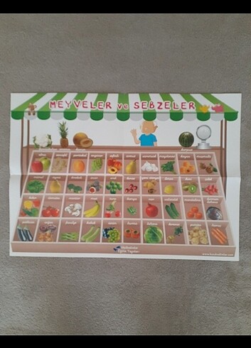 Beden Renk POSTER (Okul Öncesi-İlkokul)