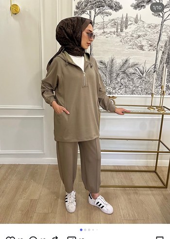 İkili takım s -m beden. Vizon koyu hakiye dönük bi renk - Görsel 2