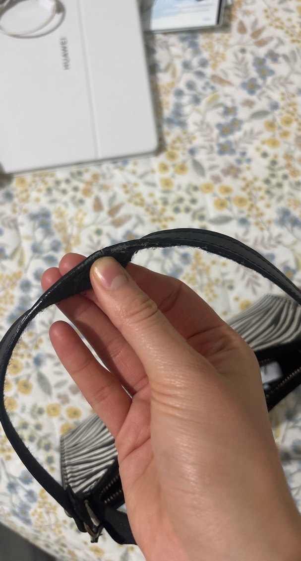 Beyaz Zebra Desenli Deri Kadın Çanta - Görsel 3