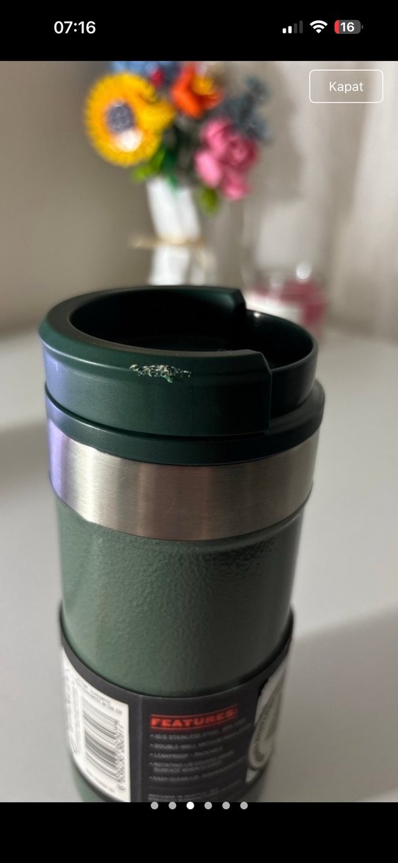 Stanley Yeşil Seyahat Termosu 250 ml - Görsel 3