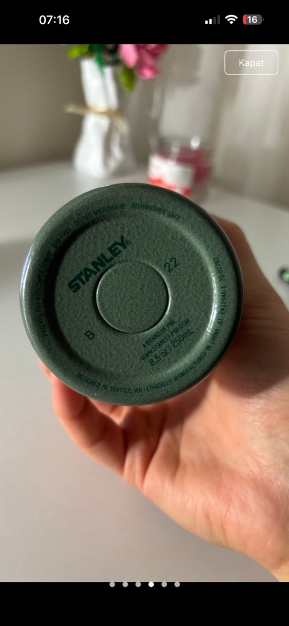 Stanley Yeşil Seyahat Termosu 250 ml - Görsel 4