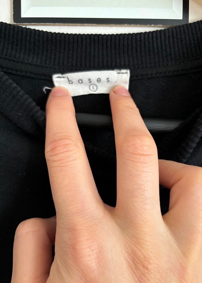 Siyah sweatshirt - Görsel 4