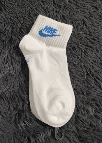 Nike Uclu Nike Beyaz Kisa Spor Corap