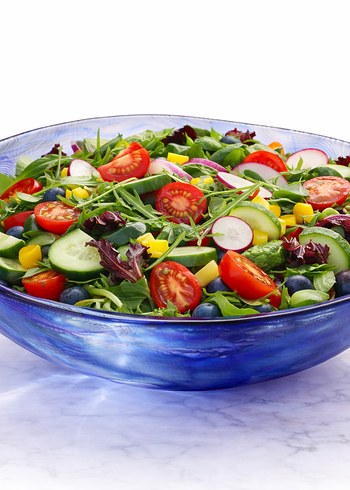 Mavi Tie-Dye Desenli Paşabahçe sunum tabağı. - Görsel 4