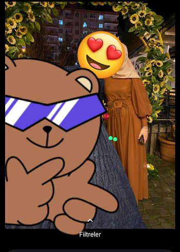 Bohem Tarzı Camel Renkli Uzun Elbise