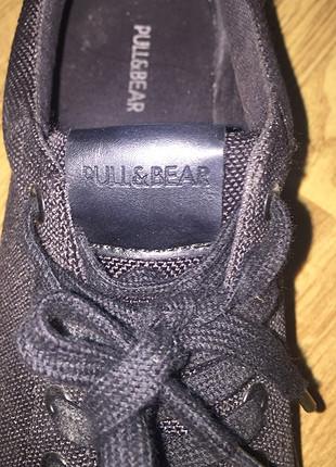 Pull and Bear Pull and bear siyah kumaş ayakkabı